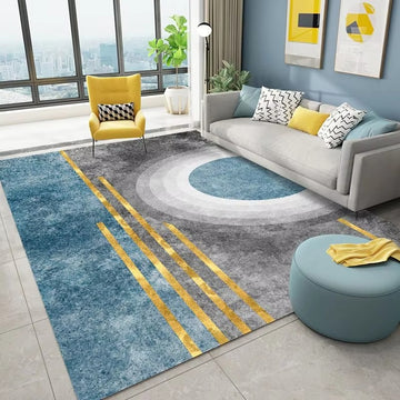 Nordic Washable Area Rug for Living Room & Bedroom – Soft Modern Carpet
