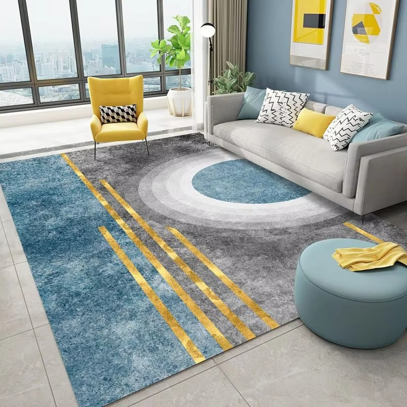 Nordic Washable Area Rug for Living Room & Bedroom – Soft Modern Carpet