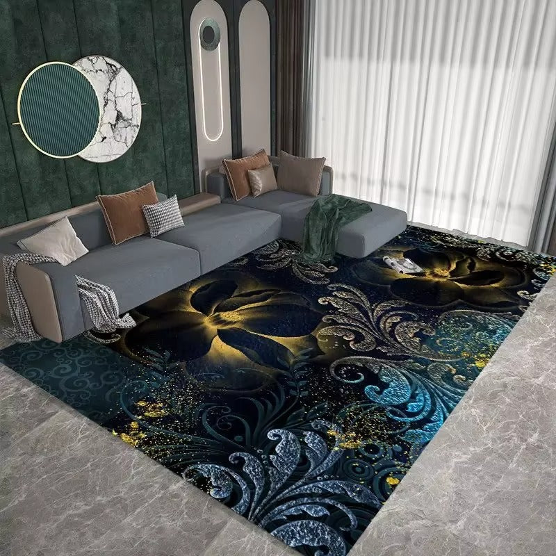 Nordic Washable Area Rug for Living Room & Bedroom – Soft Modern Carpet